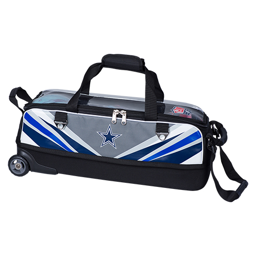 Dallas Cowboys slim triple tote NFL team 3 ball bowling bag