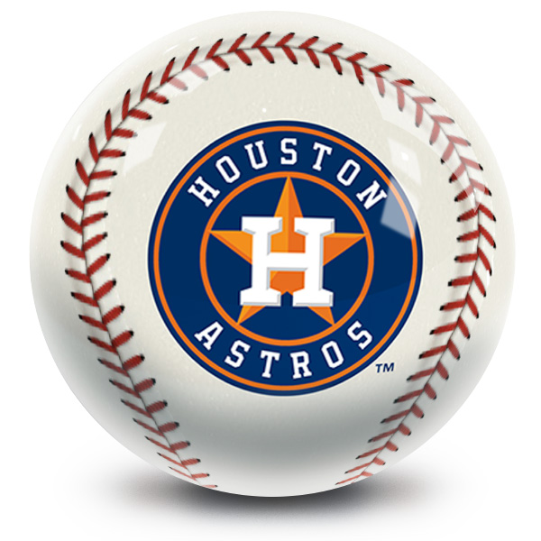 MLB Houston Astros baseball designed regulation size bowling ball