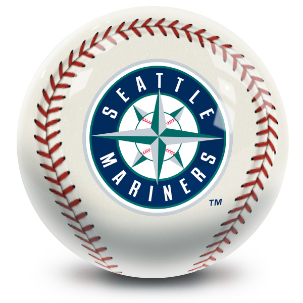 MLB Seattle Mariners baseball designed regulation size bowling ball