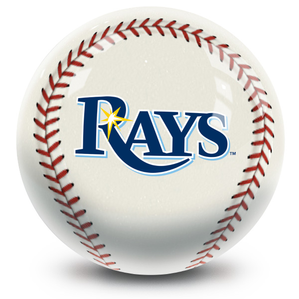 MLB Tampa Bay Rays baseball designed regulation size bowling ball