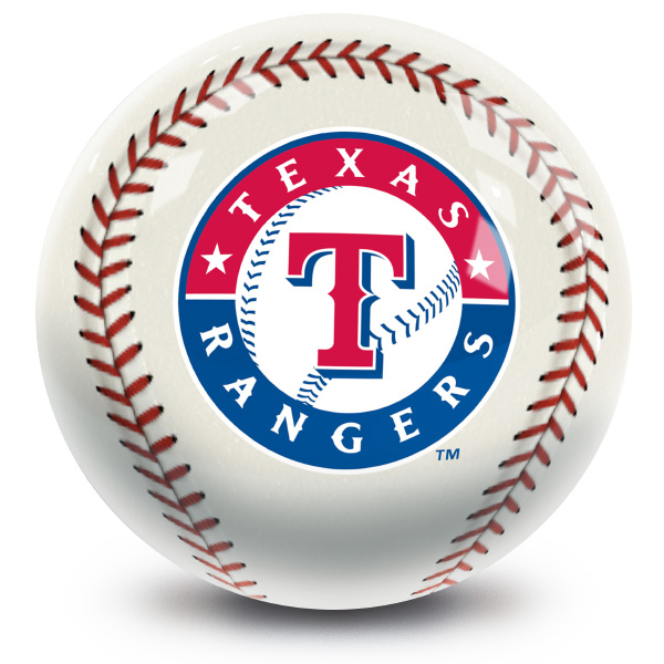 MLB Texas Rangers baseball designed regulation size bowling ball