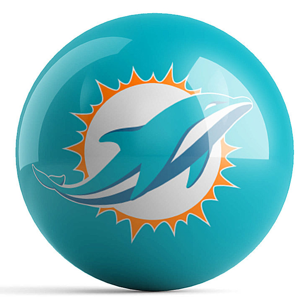 2016 Miami Dolphins bowling ball