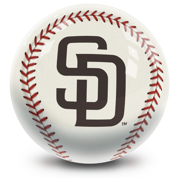 gøre det muligt for kom over kryds MLB San Diego Padres baseball designed regulation size bowling ball