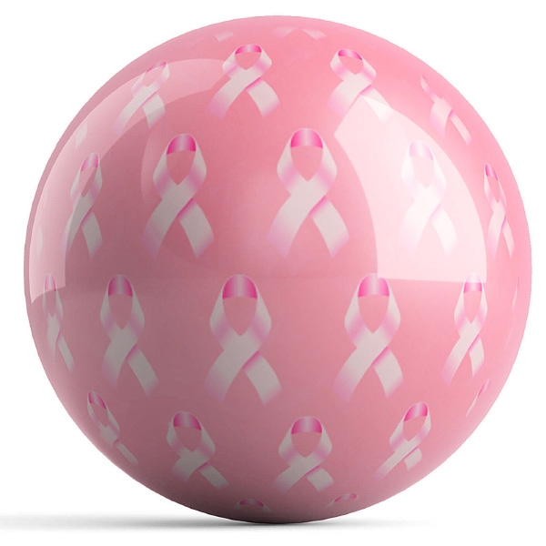 Pink Ribbons Hope regulation size bowling ball